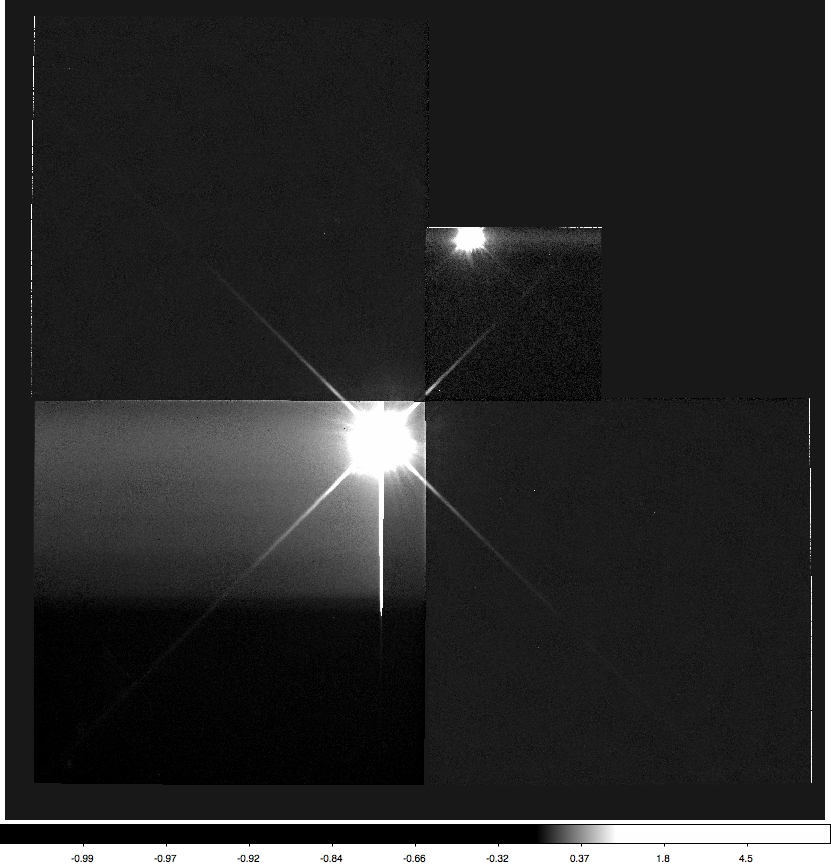 Ceres satellite search image taken by Hubble